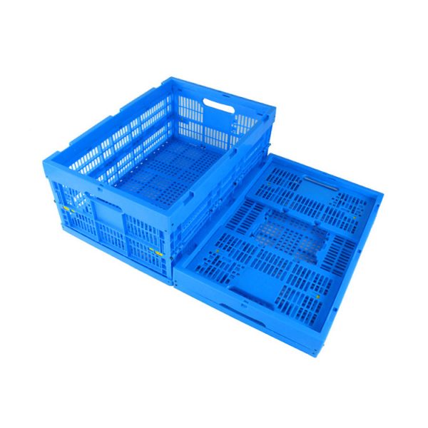 folding crate with lid