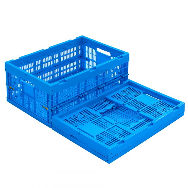 folding crate with lid