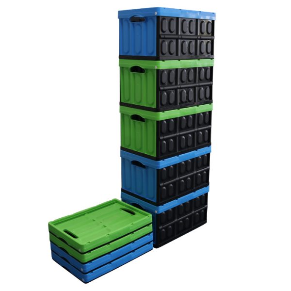 folding crate with wheels