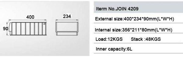 large plastic parts bins