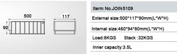 plastic parts bins stackable